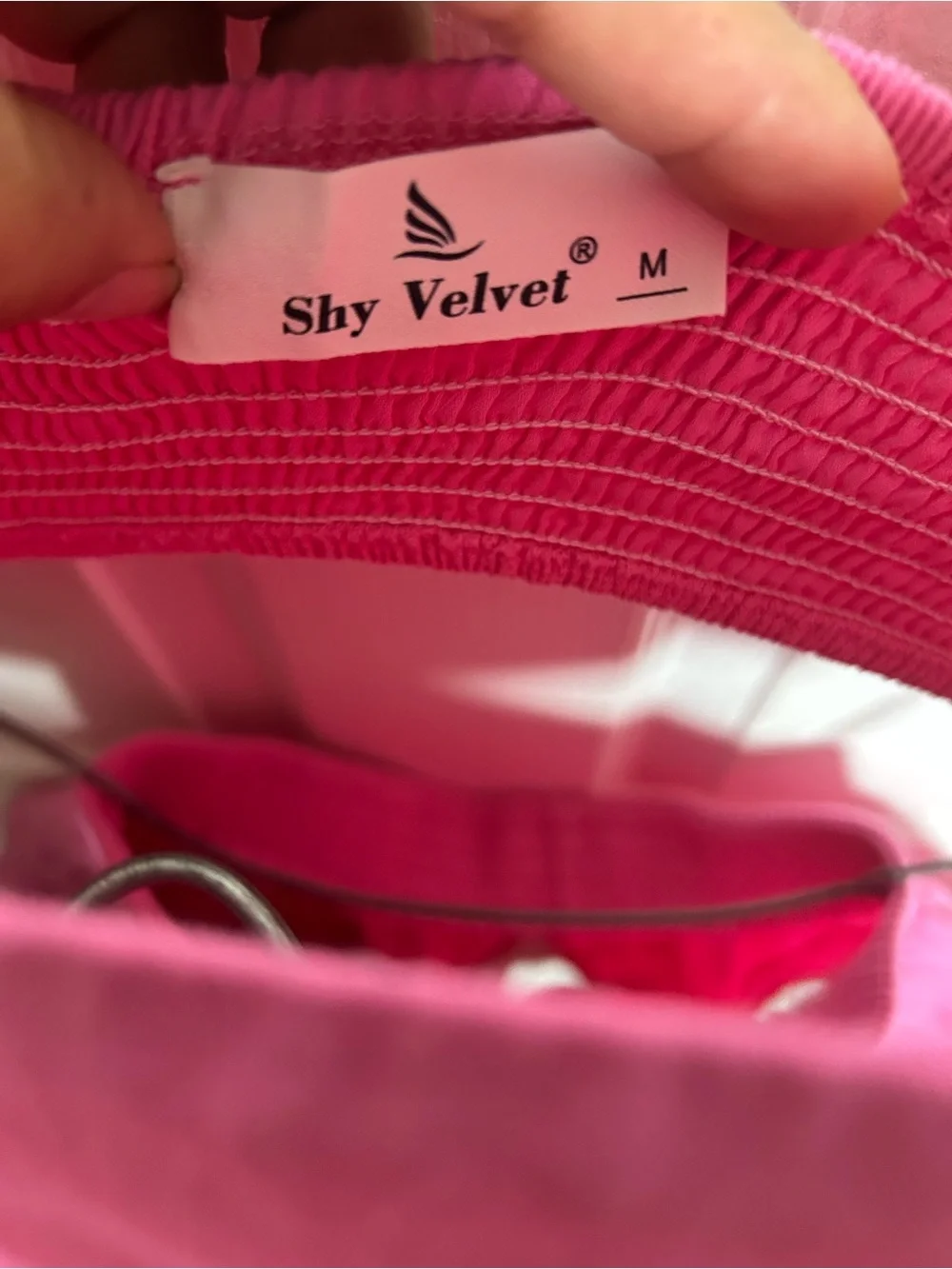Shy Velvet Hot Pink Tiered Cutout Mini Dress - Picture 3 of 3